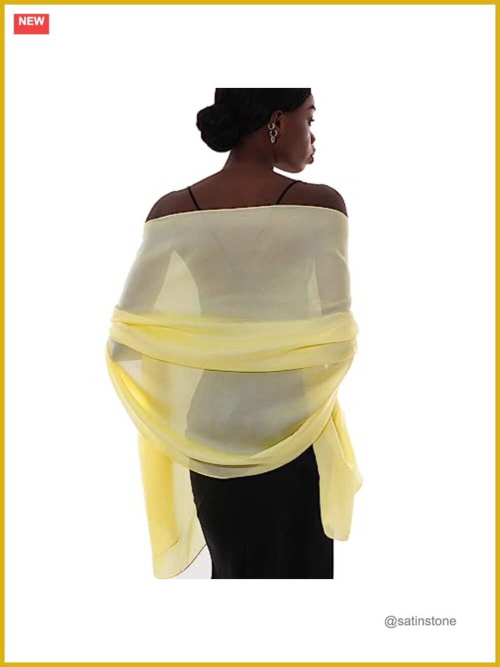 Silk-Like Pashmina Shawl Wrap for Evening Dresses Bridal Wedding Scarf
